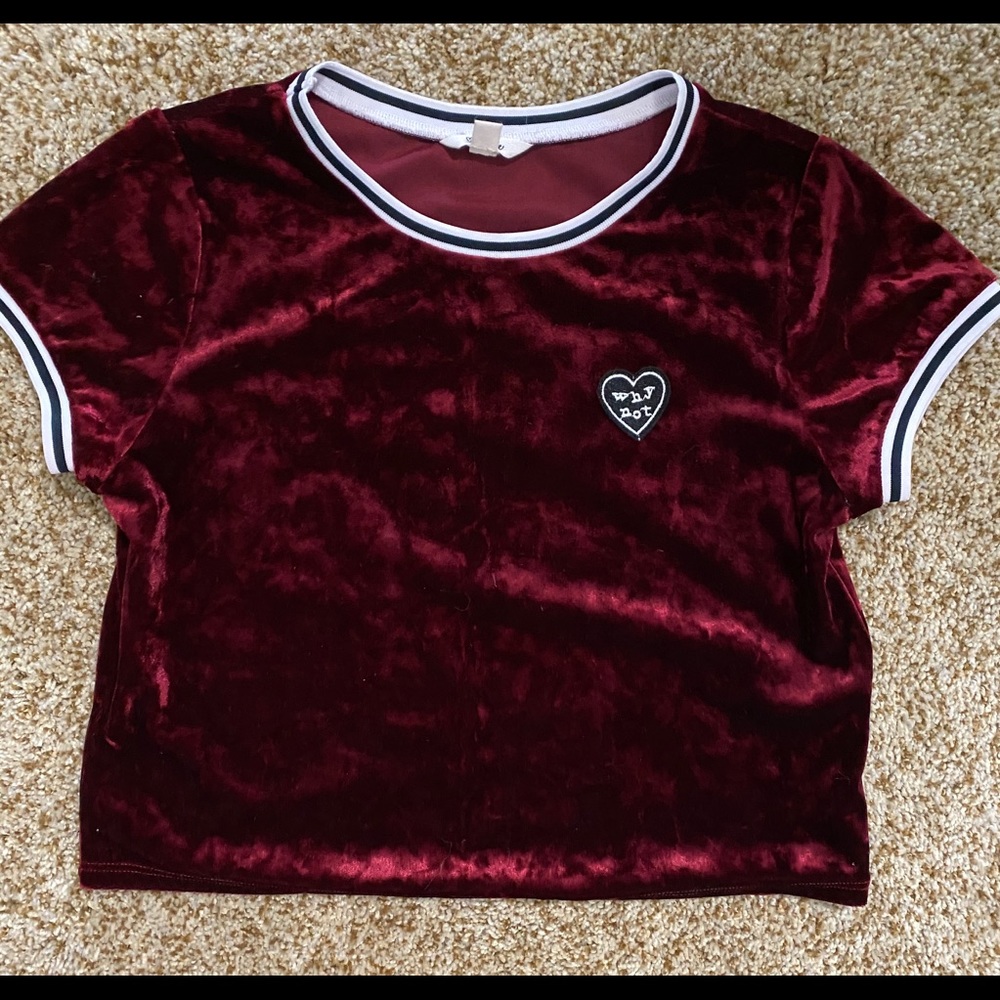 Velvet top by Maddie